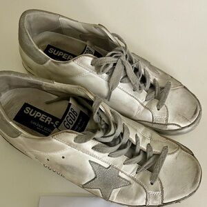 Golden Goose Super-Star White and Gray Insoles
